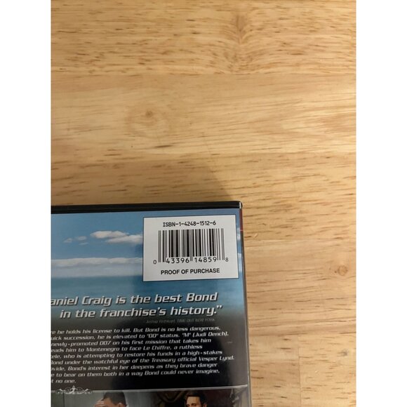 Casino Royale 2006 DVD Widescreen James Bond Action Daniel Craig Pre-Owned - Picture 5 of 5